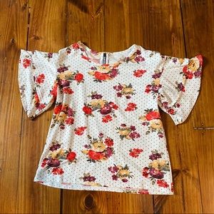 Girl’s Floral Shirt